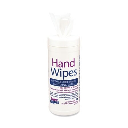2Xl 2XL, Alcohol Free Hand Sanitizing Wipes, 7 X 8, White 470